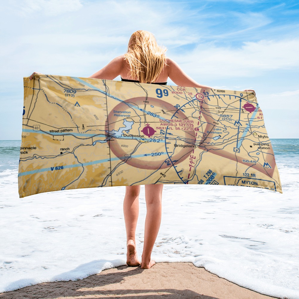 Duchesne Municipal Airport (U69) VFR Sectional Towel 