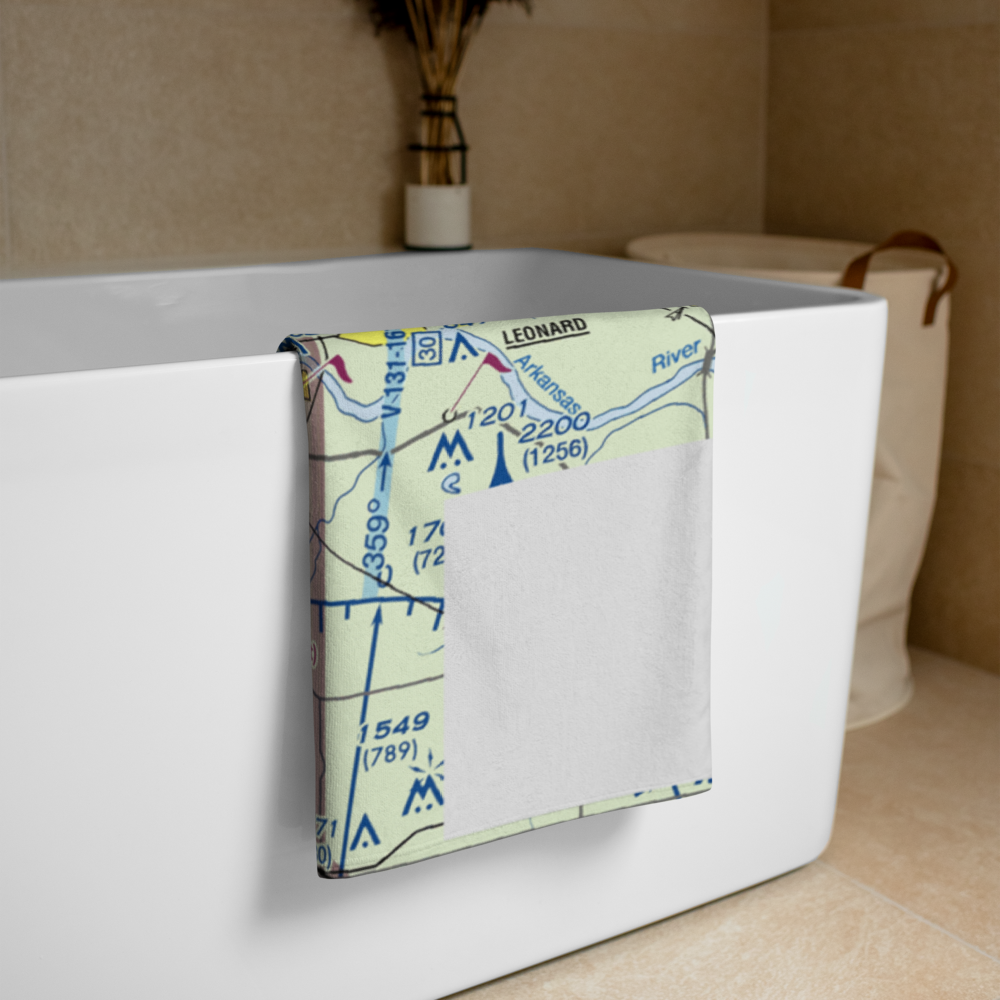 Duck Creek Airport (OK36) VFR Sectional Towel 