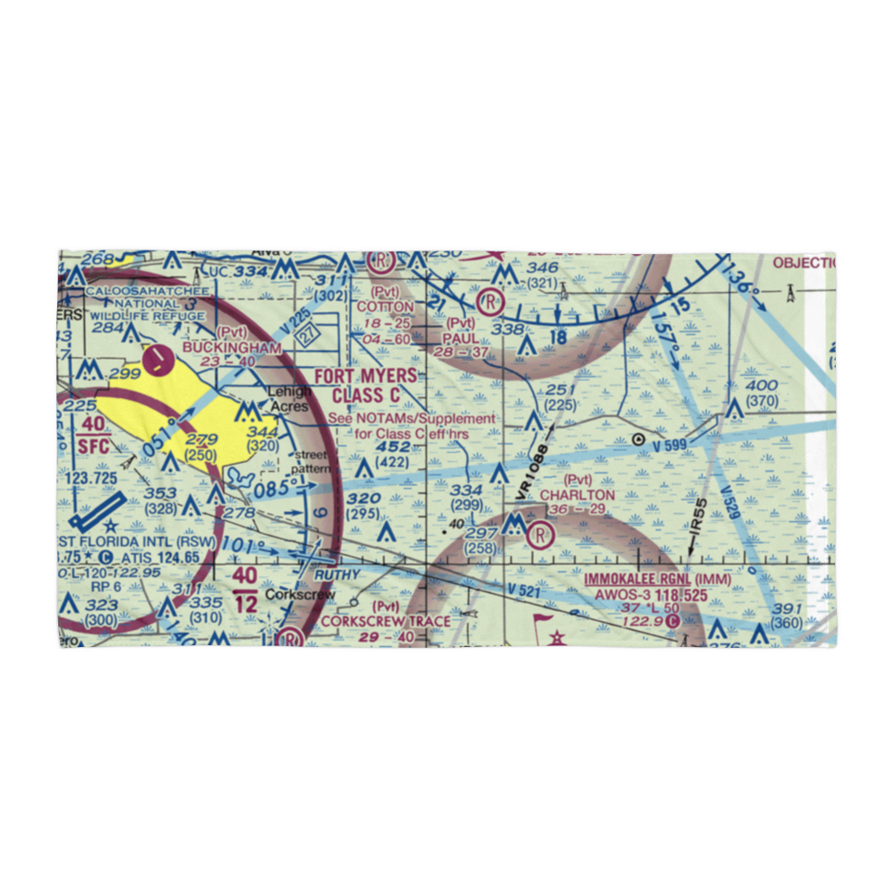 Duda Airstrip (08FA) VFR Sectional Towel 