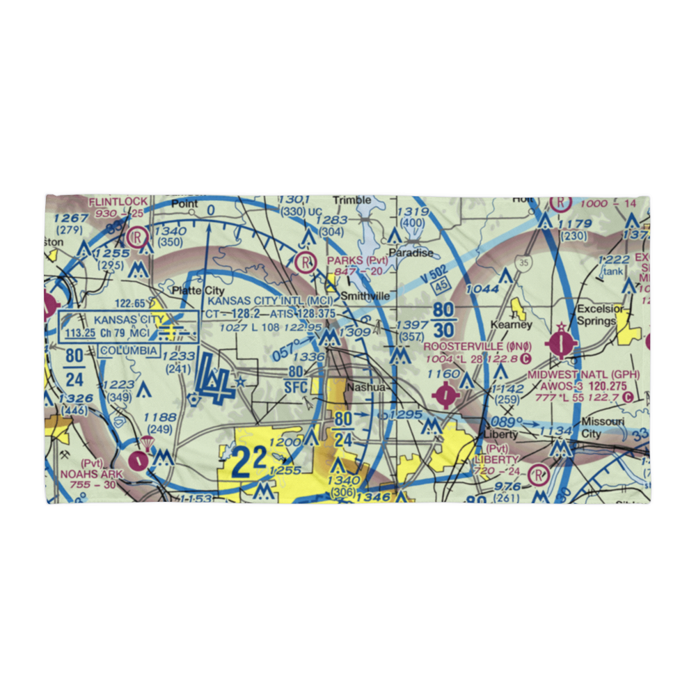 Dunham Private Airport (79MU) VFR Sectional Towel 