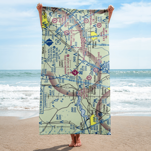 Dunnellon Marion Co & Park of Commerce Airport (X35) VFR Sectional Towel