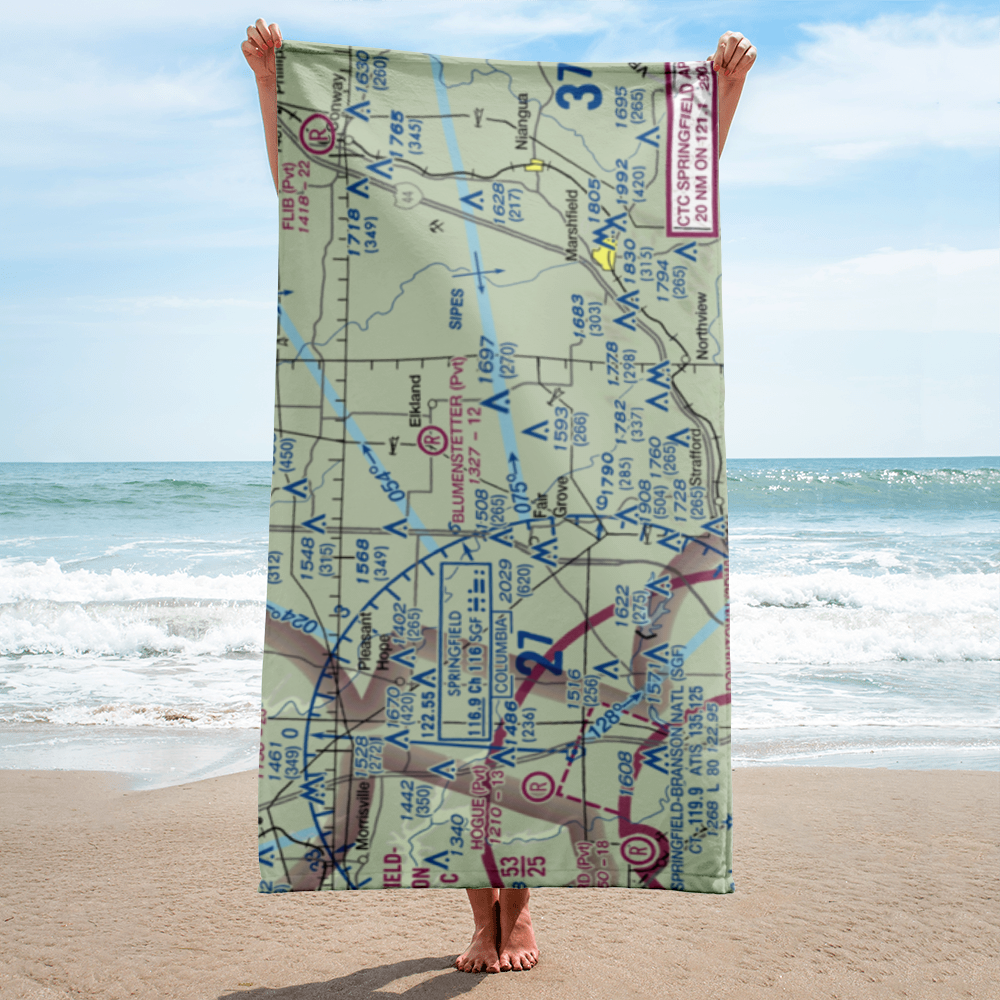 Eads Ridge Airport (MO68) VFR Sectional Towel 