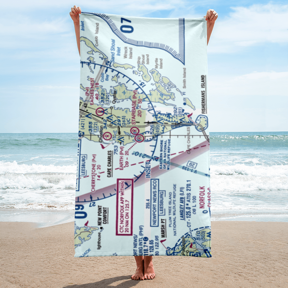 Earth Airport (VG39) VFR Sectional Towel 