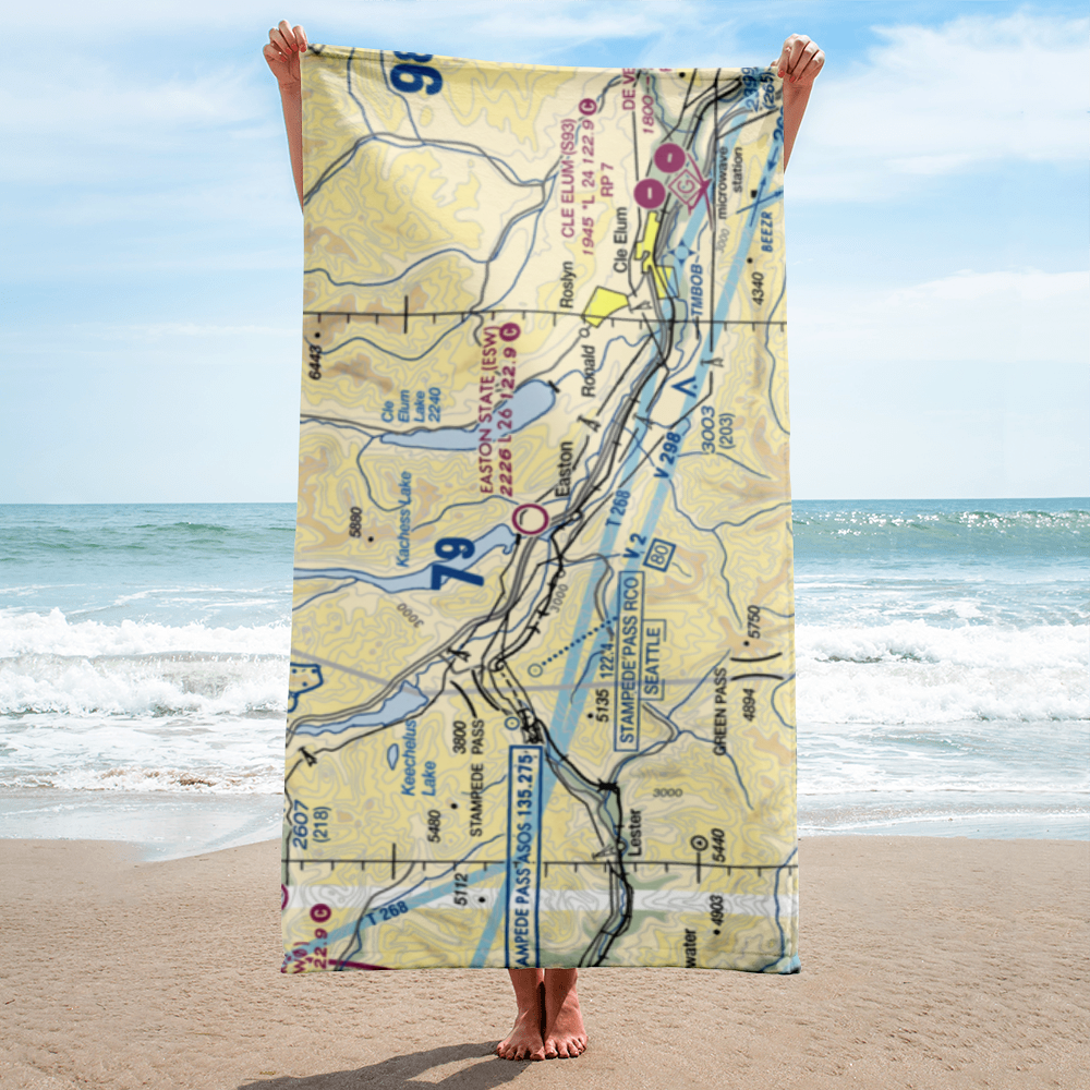 Easton State Airport (ESW) VFR Sectional Towel 