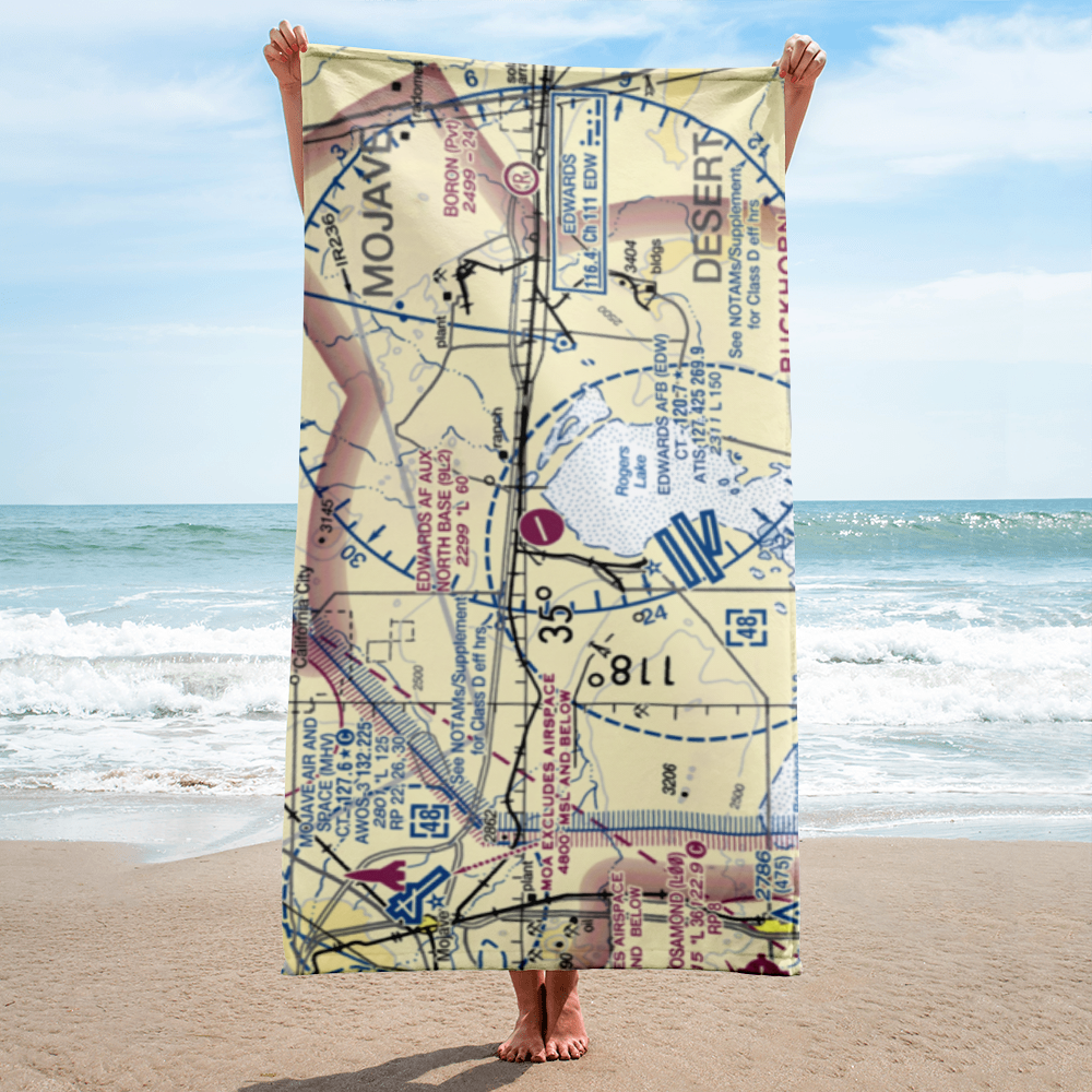 Edwards Af Aux North Base Airport (9L2) VFR Sectional Towel 