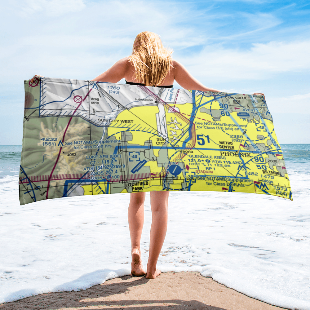 El Mirage-Village Square Airport (2AZ3) VFR Sectional Towel 