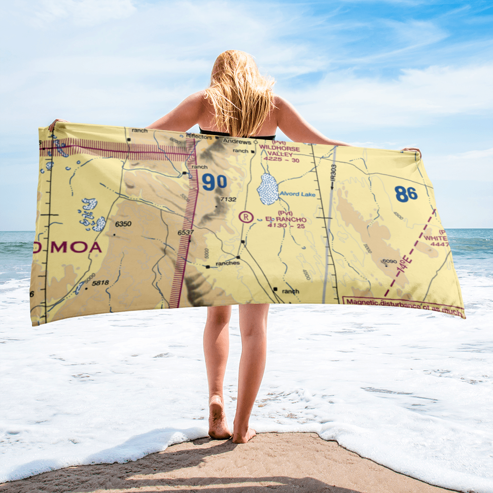 El Rancho Airport (2OG4) VFR Sectional Towel 