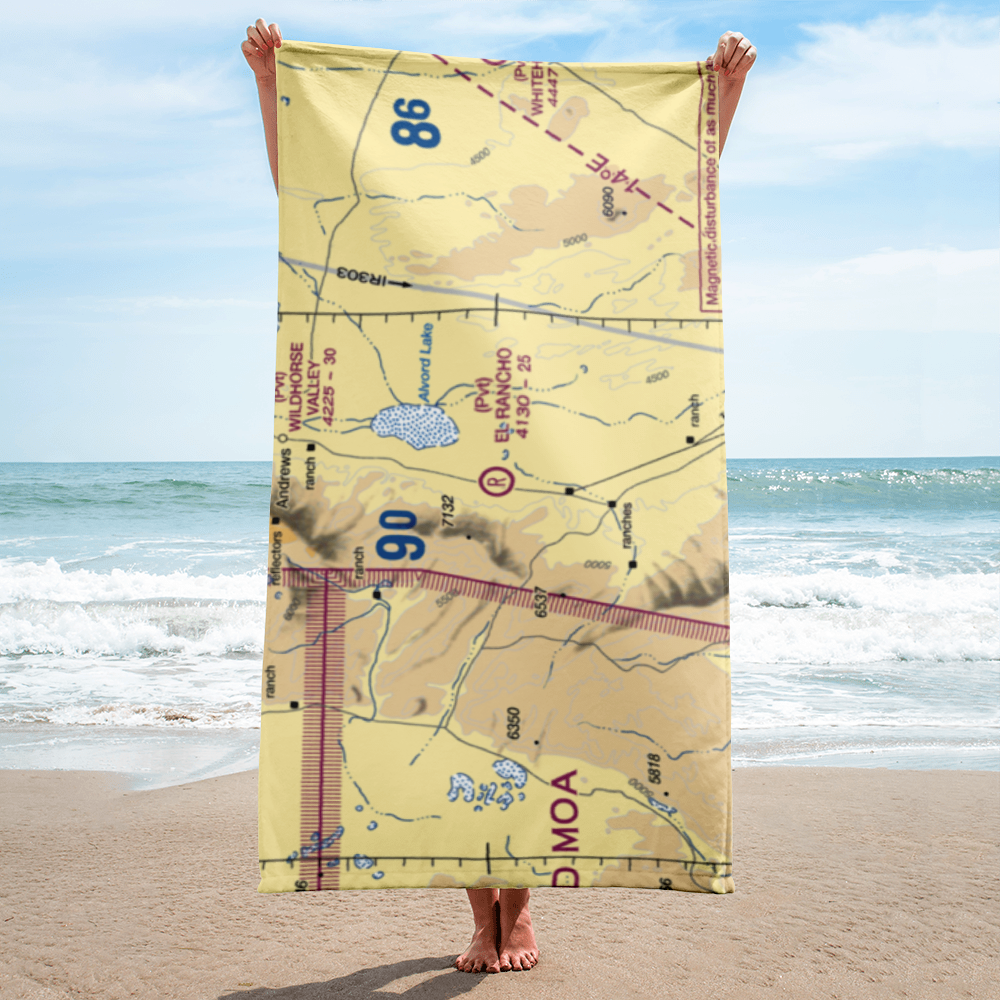El Rancho Airport (2OG4) VFR Sectional Towel 