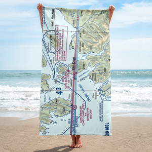 Elfin Cove Seaplane Base (ELV) VFR Sectional Towel