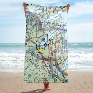 Elizabeth City Regional Airport & Coast Guard Air Station (ECG) VFR Sectional Towel