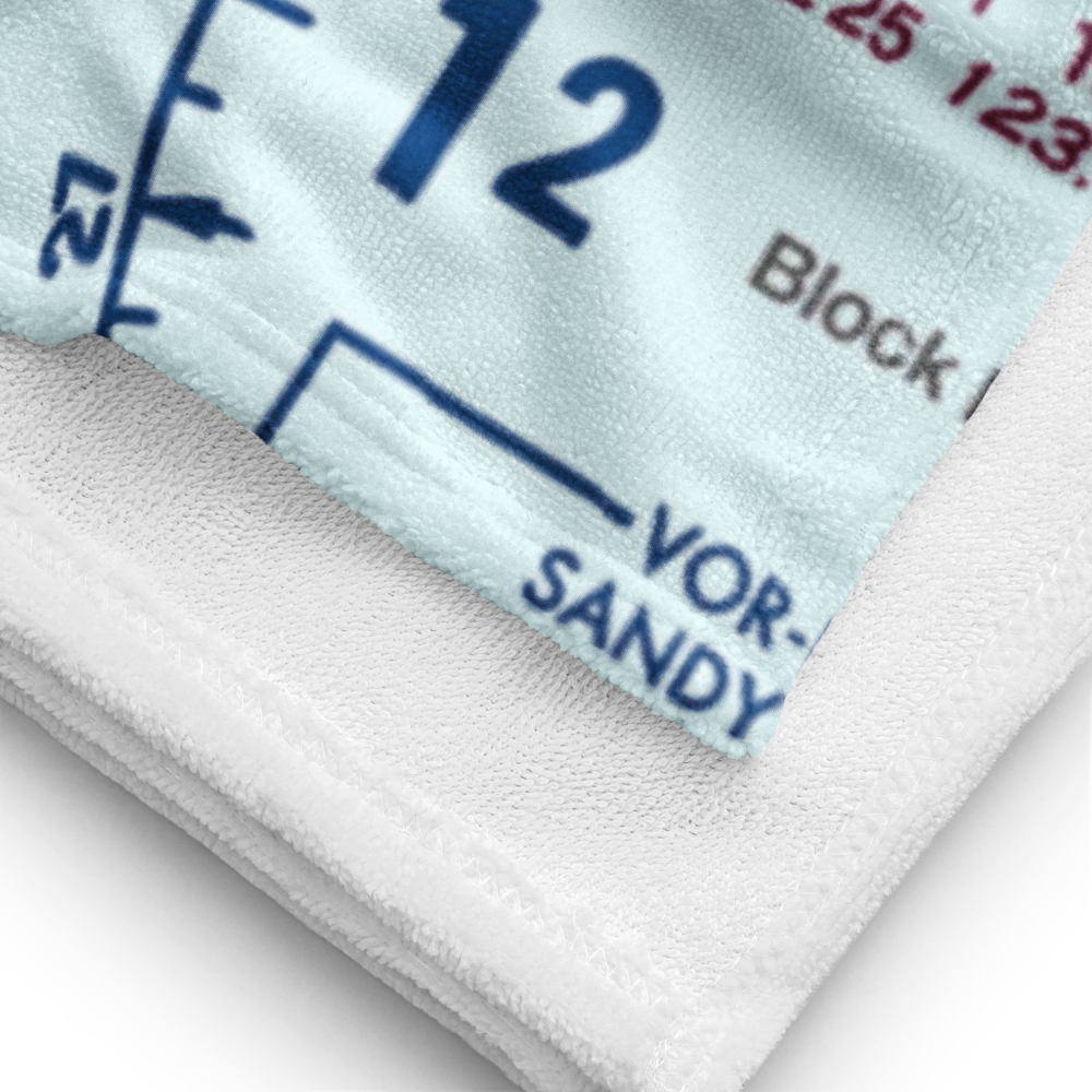 Elizabeth Field (0B8) VFR Sectional Towel 