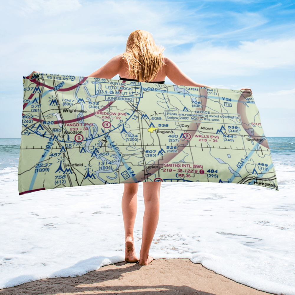 Enlgand ag strip (5MZ) VFR Sectional Towel 