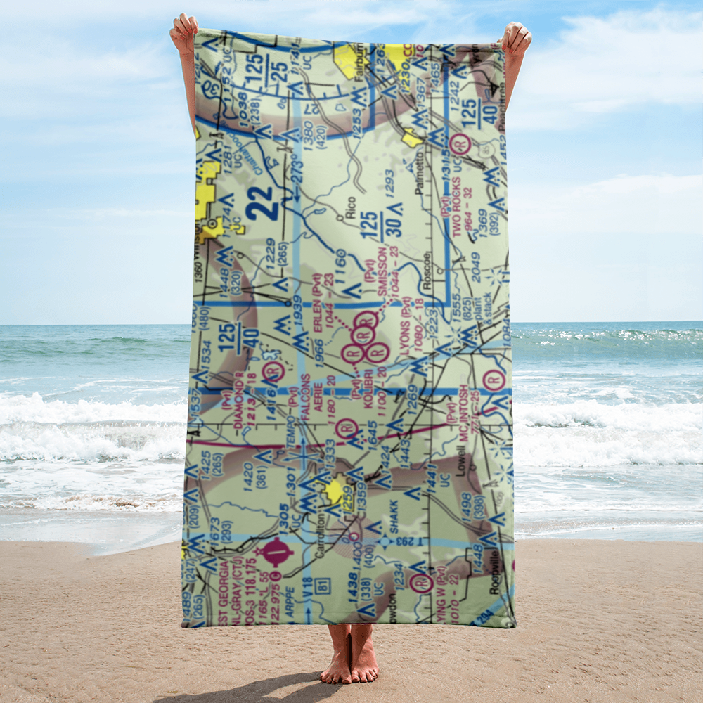 Erlen Airport (3GA6) VFR Sectional Towel 