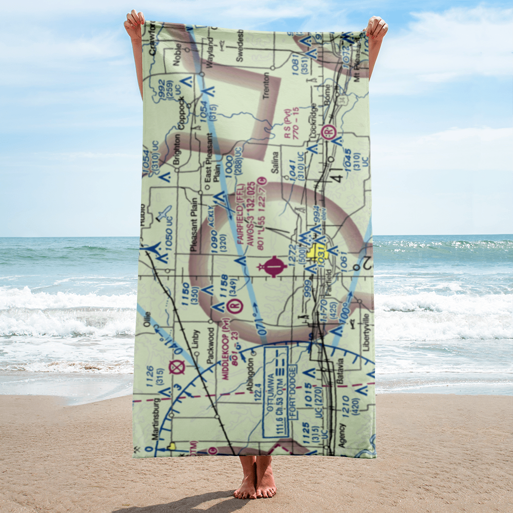 Estle Field (IA61) VFR Sectional Towel 