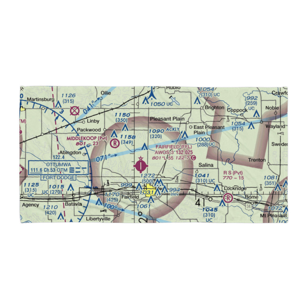 Estle Field (IA61) VFR Sectional Towel 