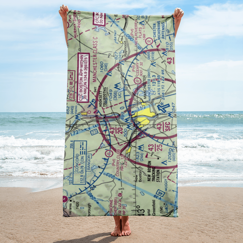 Evans Seaplane Base (NH12) VFR Sectional Towel 