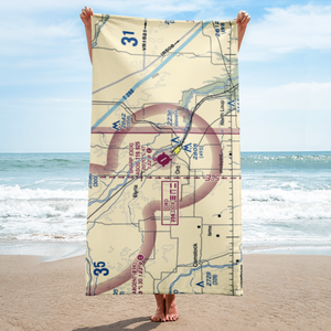 Evelyn Sharp Field (ODX) VFR Sectional Towel