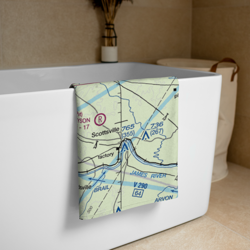 Faber Airport (VA96) VFR Sectional Towel 