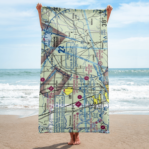 Faber Vineyards Airport (12CA) VFR Sectional Towel