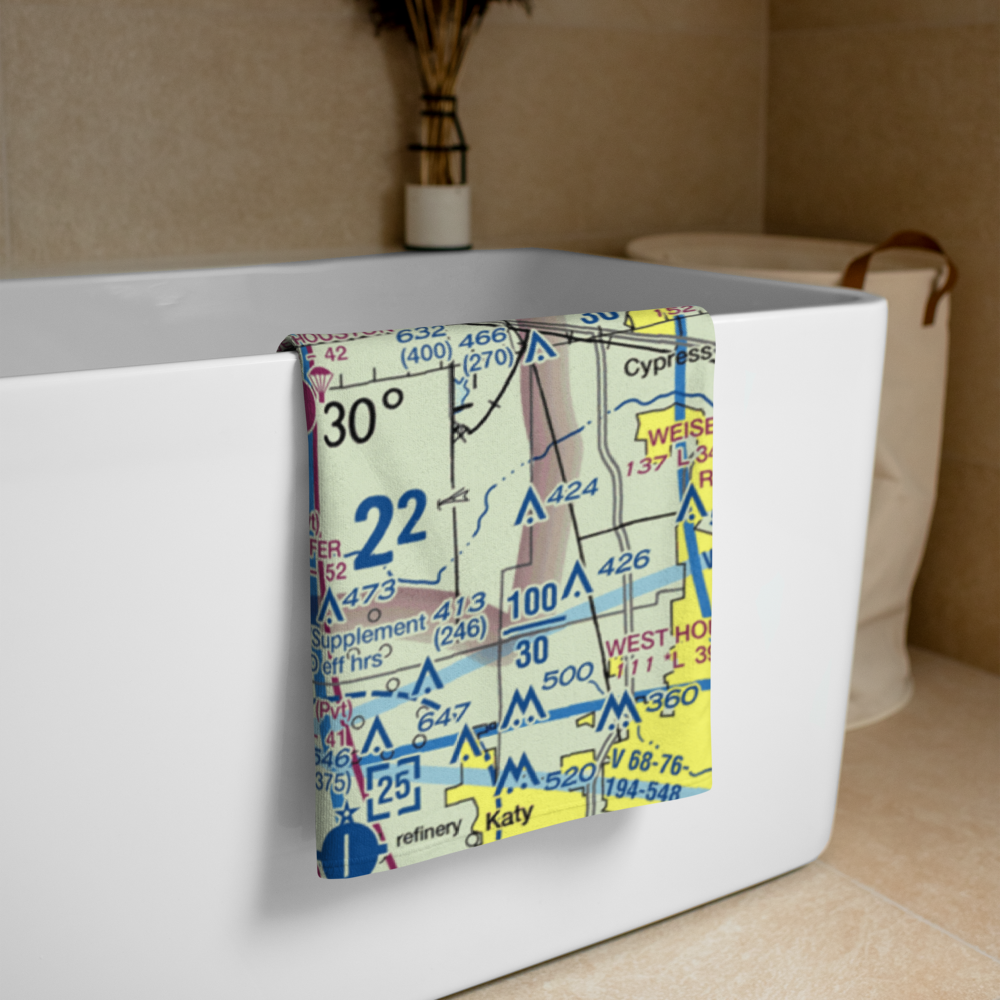 Fair Weather Field (TX42) VFR Sectional Towel 