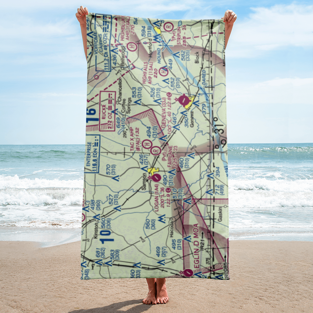 Fairlane Airport (5AL8) VFR Sectional Towel 