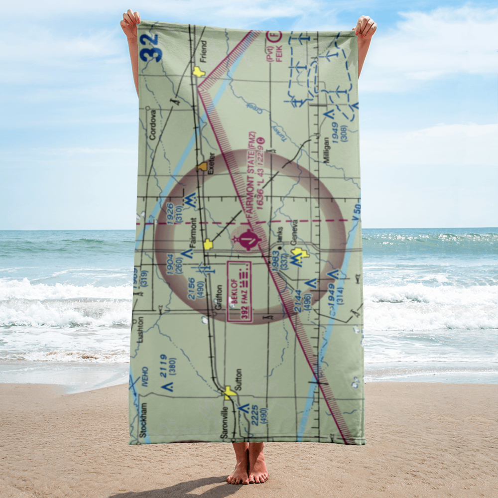 Fairmont State Airfield (FMZ) VFR Sectional Towel 