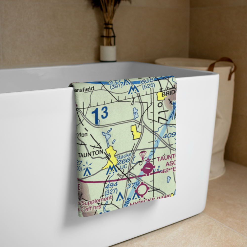 Falls Pond Seaplane Base (2MA7) VFR Sectional Towel 