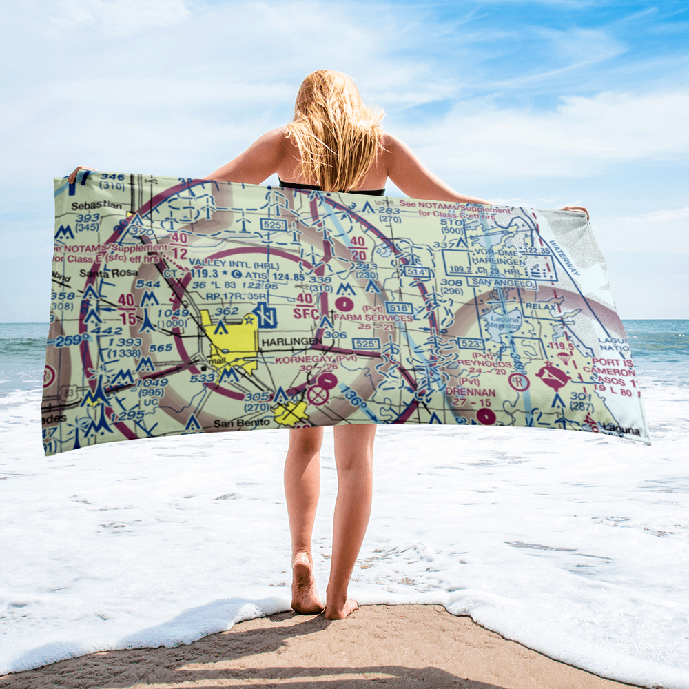 Farm Services Inc Airport (XS64) VFR Sectional Towel 