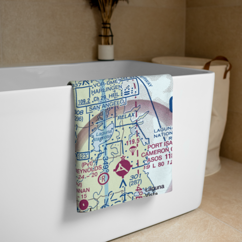 Farm Services Inc Airport (XS64) VFR Sectional Towel 