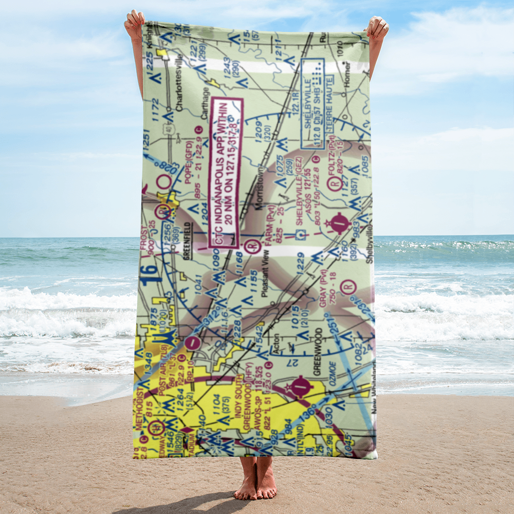 Farm Strip (IN98) VFR Sectional Towel 