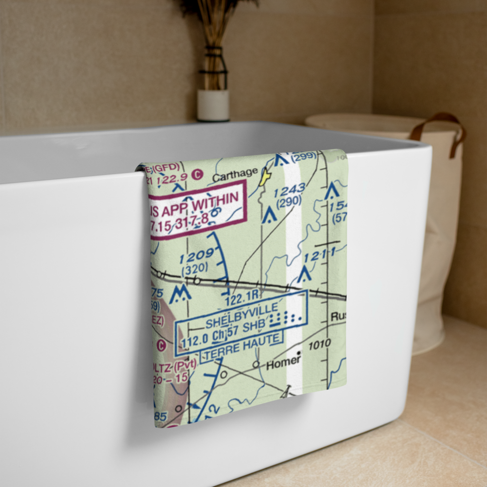 Farm Strip (IN98) VFR Sectional Towel 