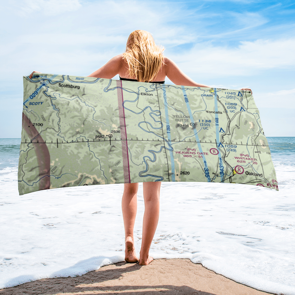 Farm Yard Field (94OR) VFR Sectional Towel 