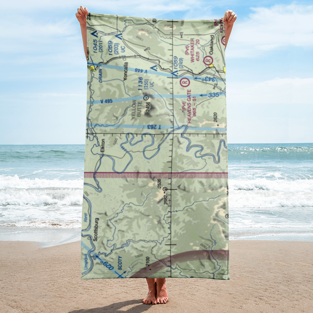 Farm Yard Field (94OR) VFR Sectional Towel 