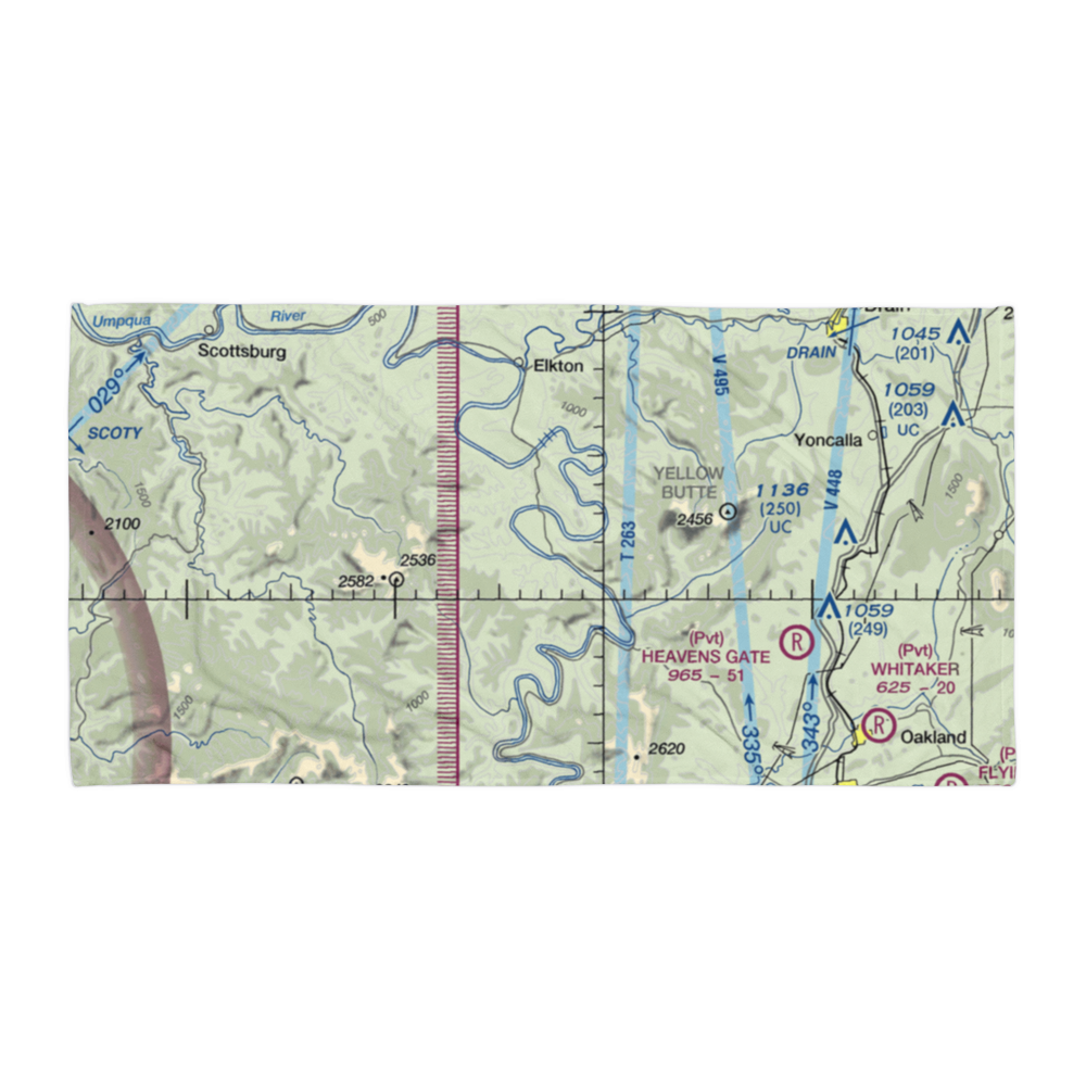 Farm Yard Field (94OR) VFR Sectional Towel 