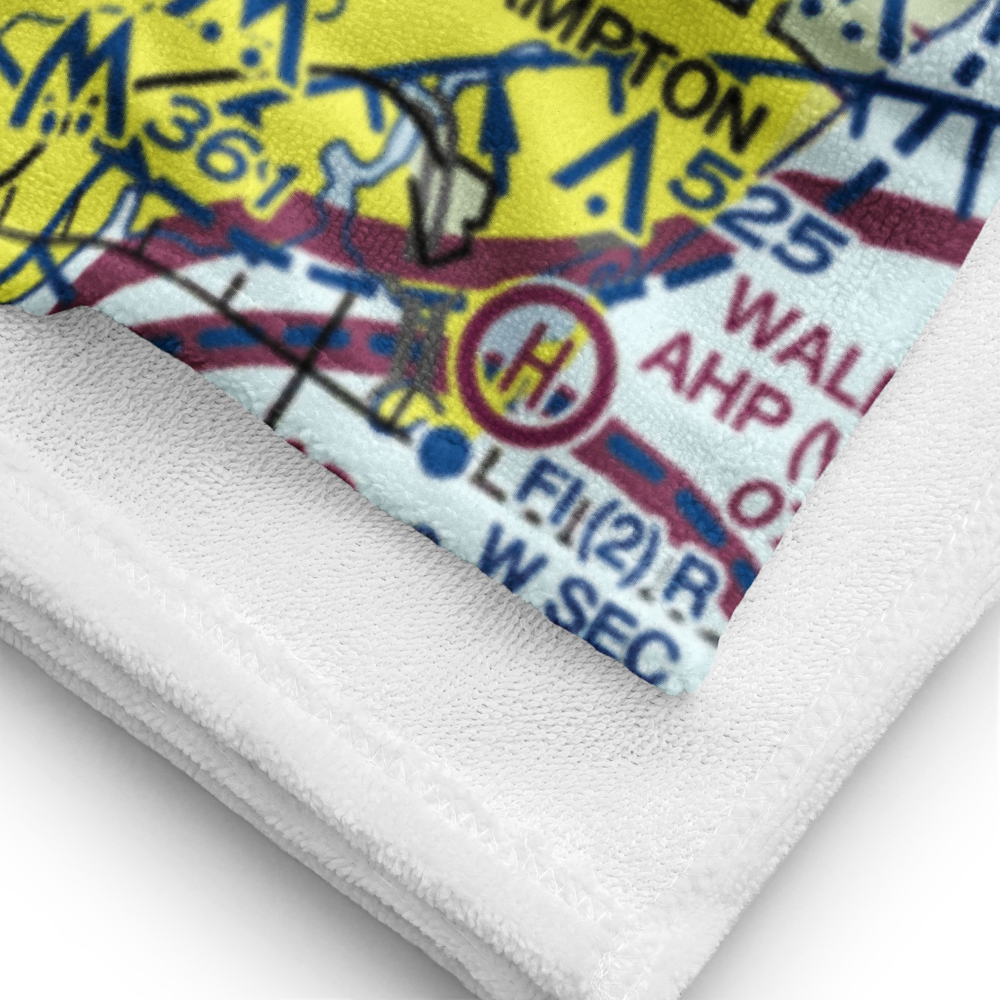 Felker Army Air Field (FAF) VFR Sectional Towel 