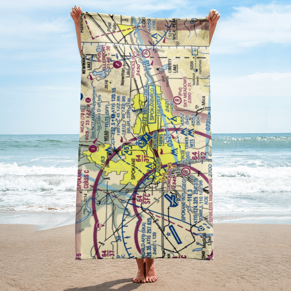 Felts Field (SFF) VFR Sectional Towel 