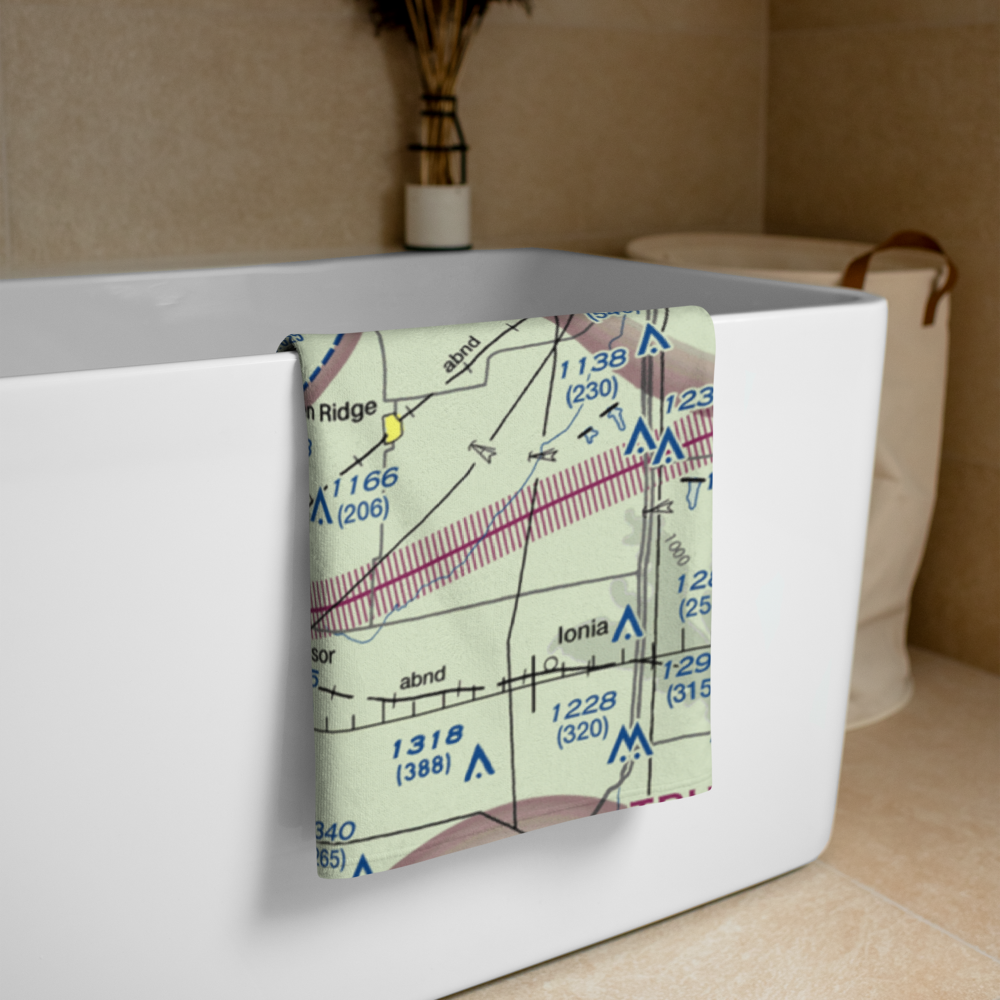 Ferguson Farms Airport (12MO) VFR Sectional Towel 