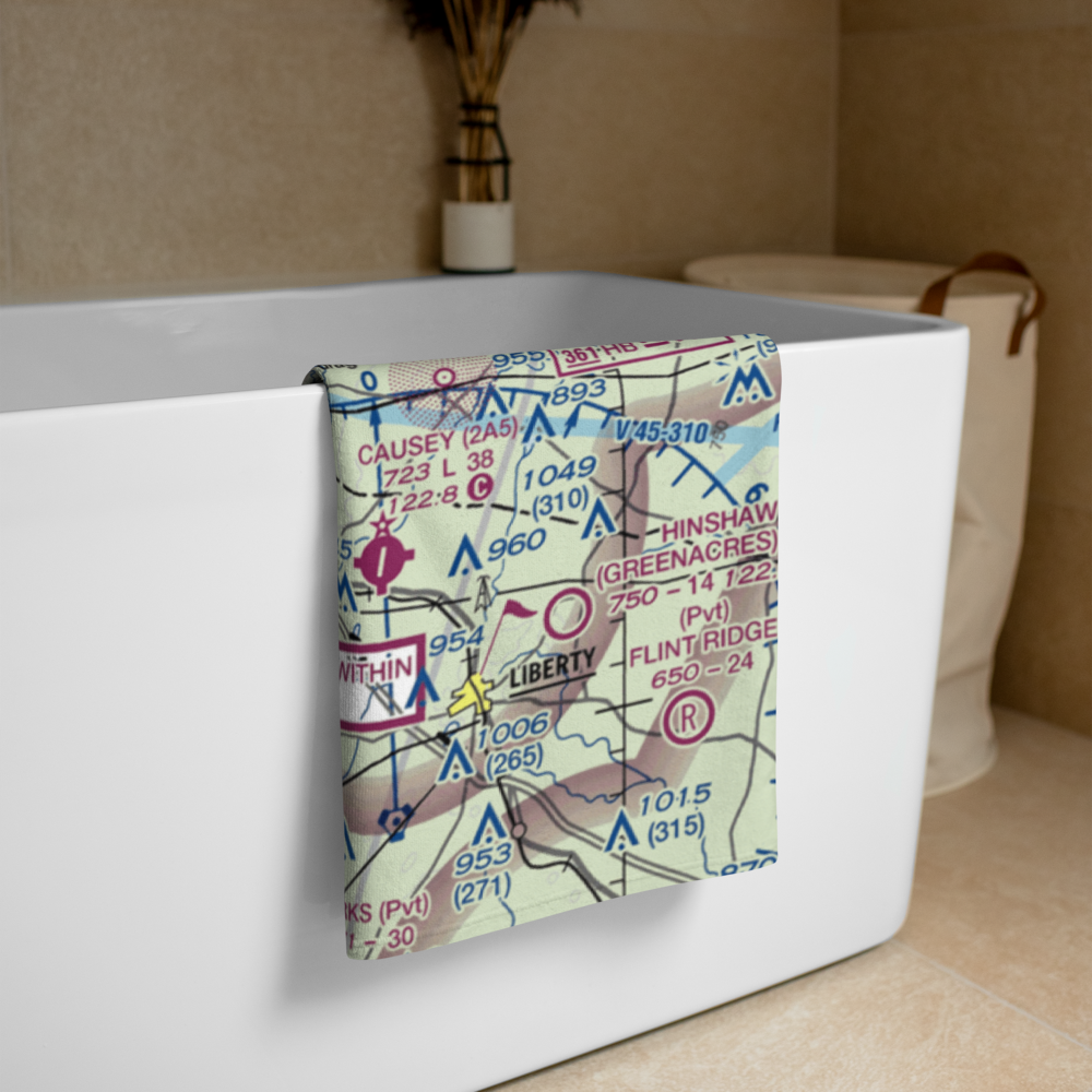 Fields Airport (64NC) VFR Sectional Towel 