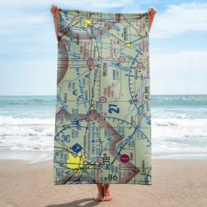 Fisher Airport (SN08) VFR Sectional Towel