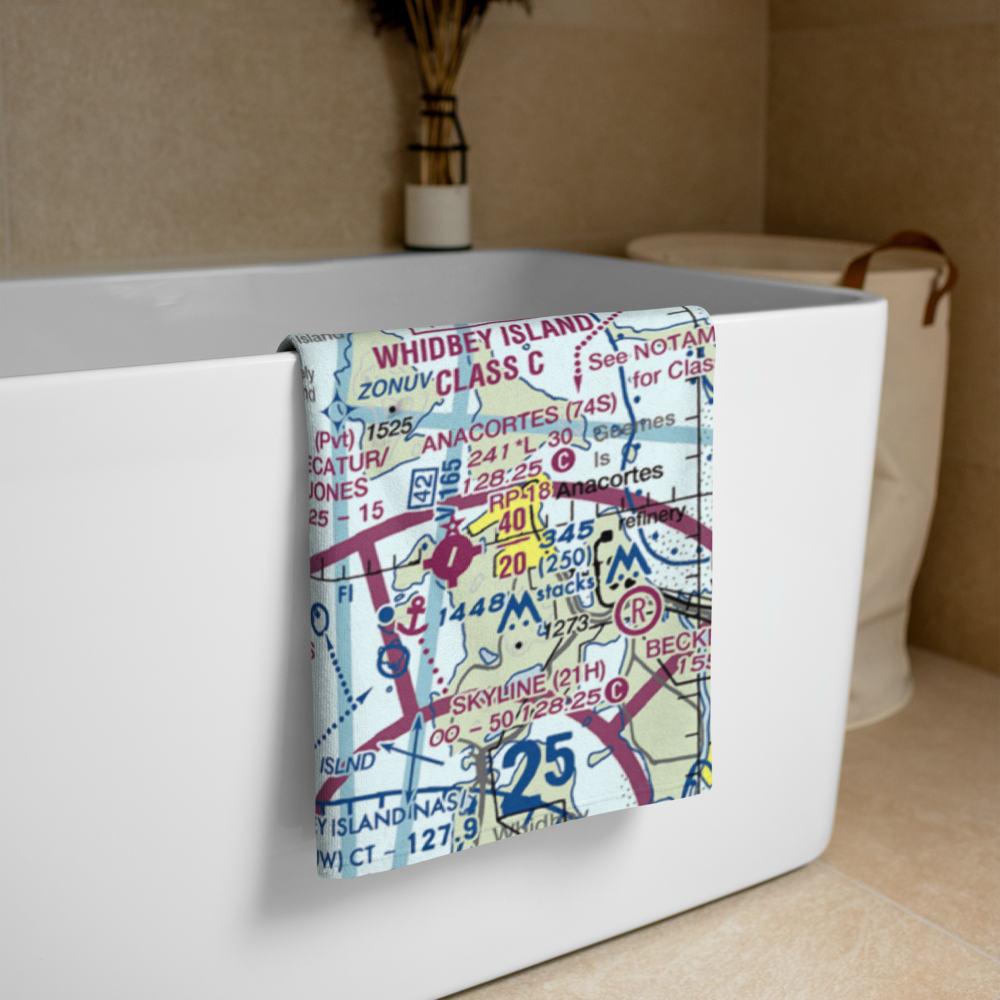 Fishermans Bay Seaplane Base (81W) VFR Sectional Towel 