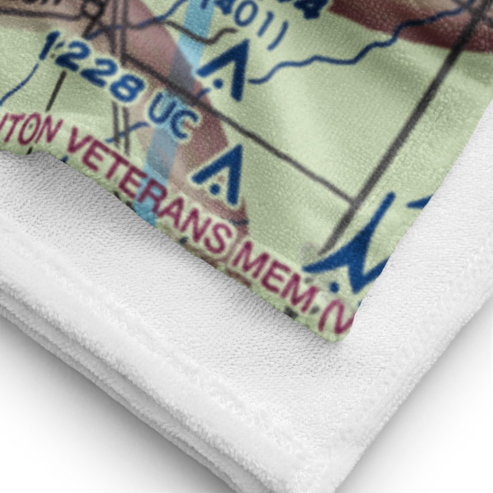 Flyers Airport (10IA) VFR Sectional Towel 