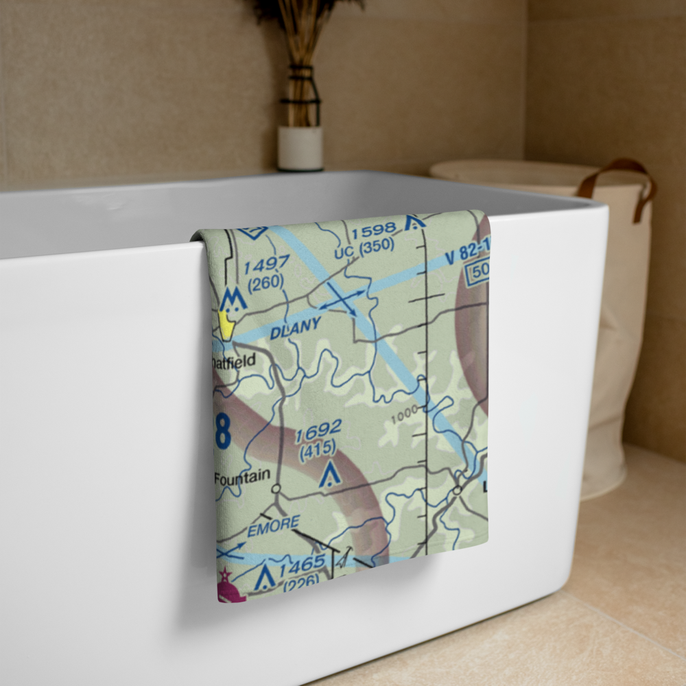 Flying A Airport (2C4) VFR Sectional Towel 