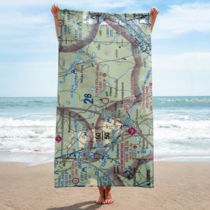 Flying Dollar Airport (8N4) VFR Sectional Towel