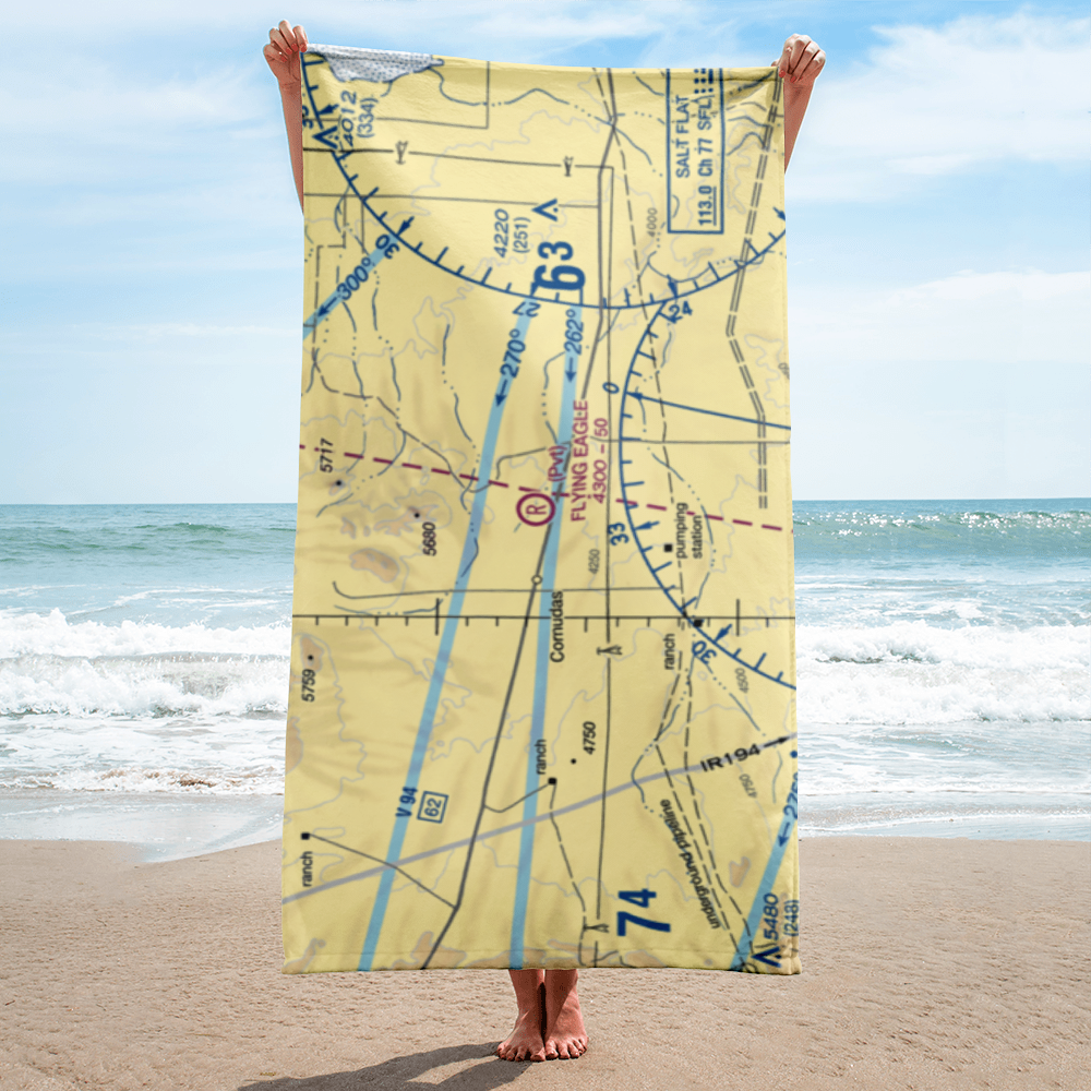 Flying Eagle Ranch Airport (65TX) VFR Sectional Towel 