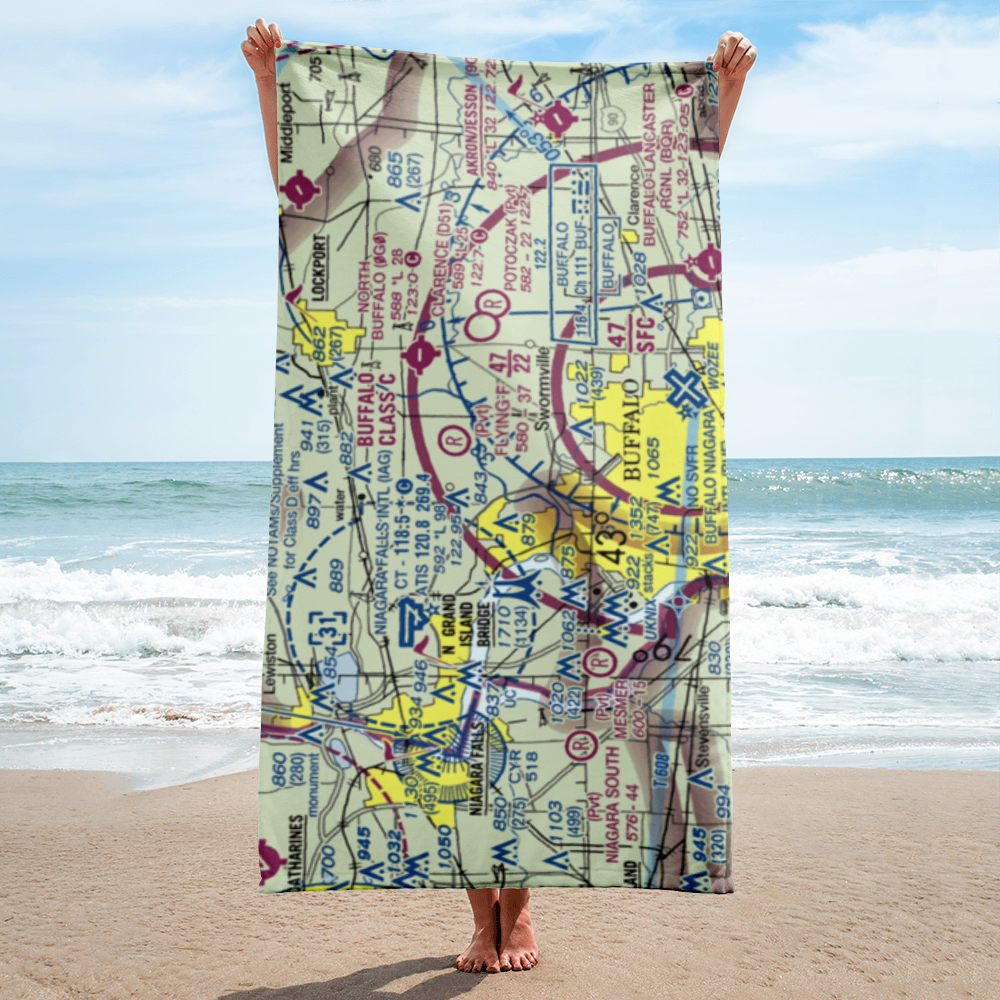 Flying F Airport (78NY) VFR Sectional Towel 