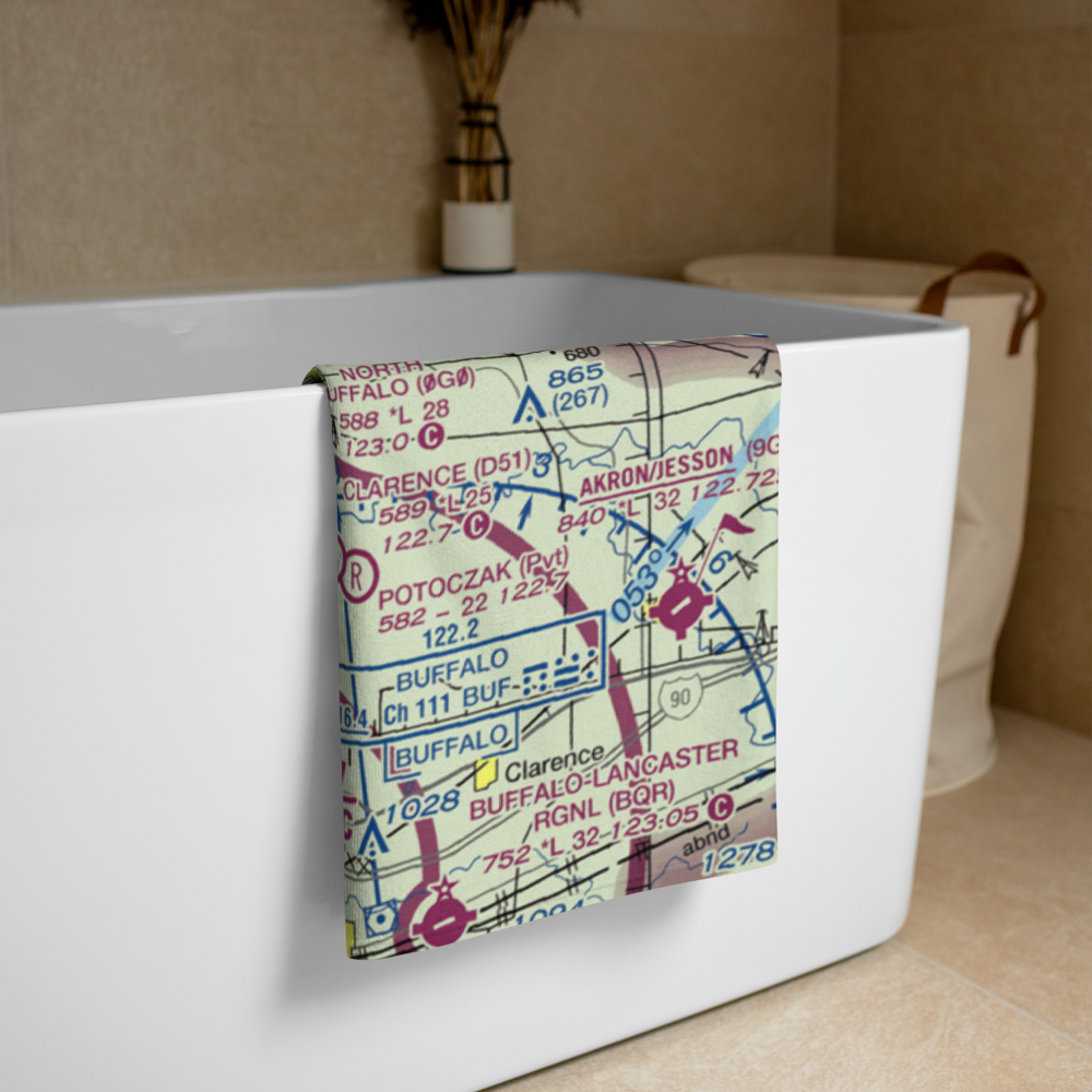 Flying F Airport (78NY) VFR Sectional Towel 