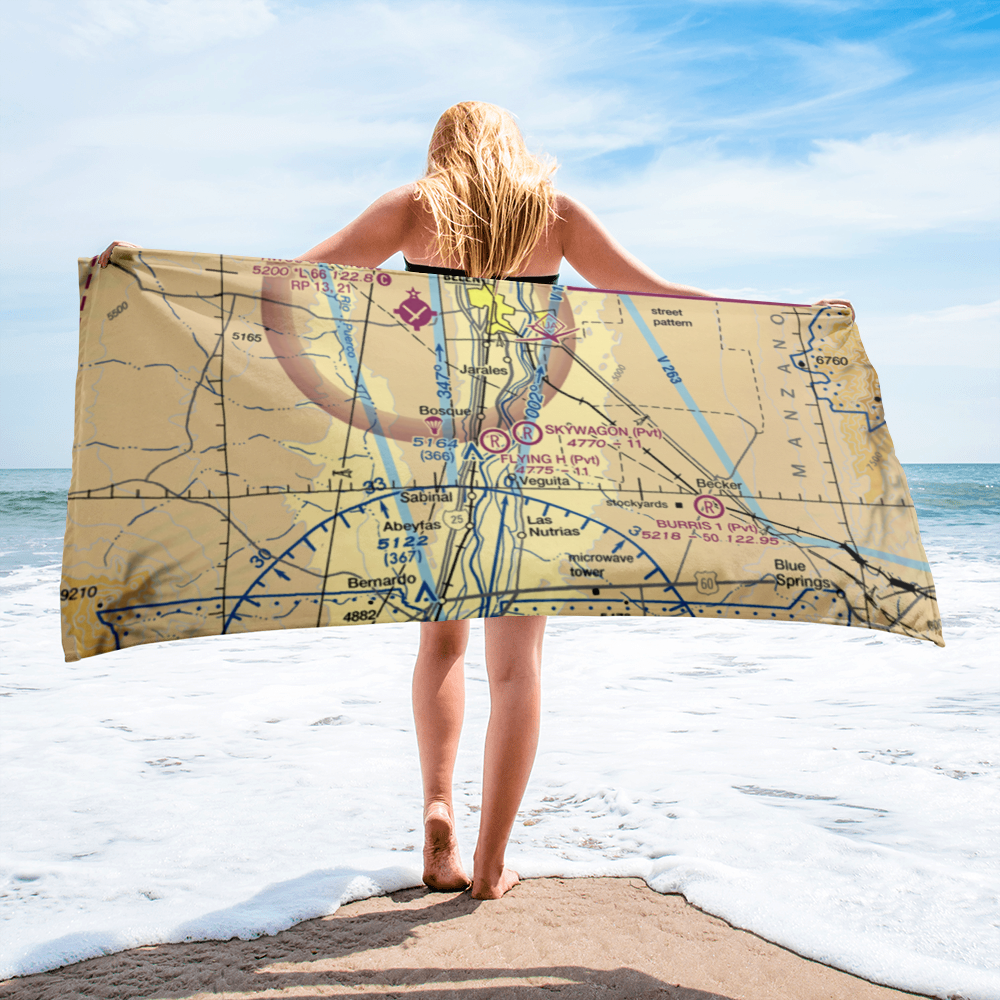 Flying H Airport (NM18) VFR Sectional Towel 