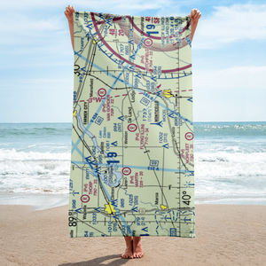 Flying Illini Airport (IL80) VFR Sectional Towel