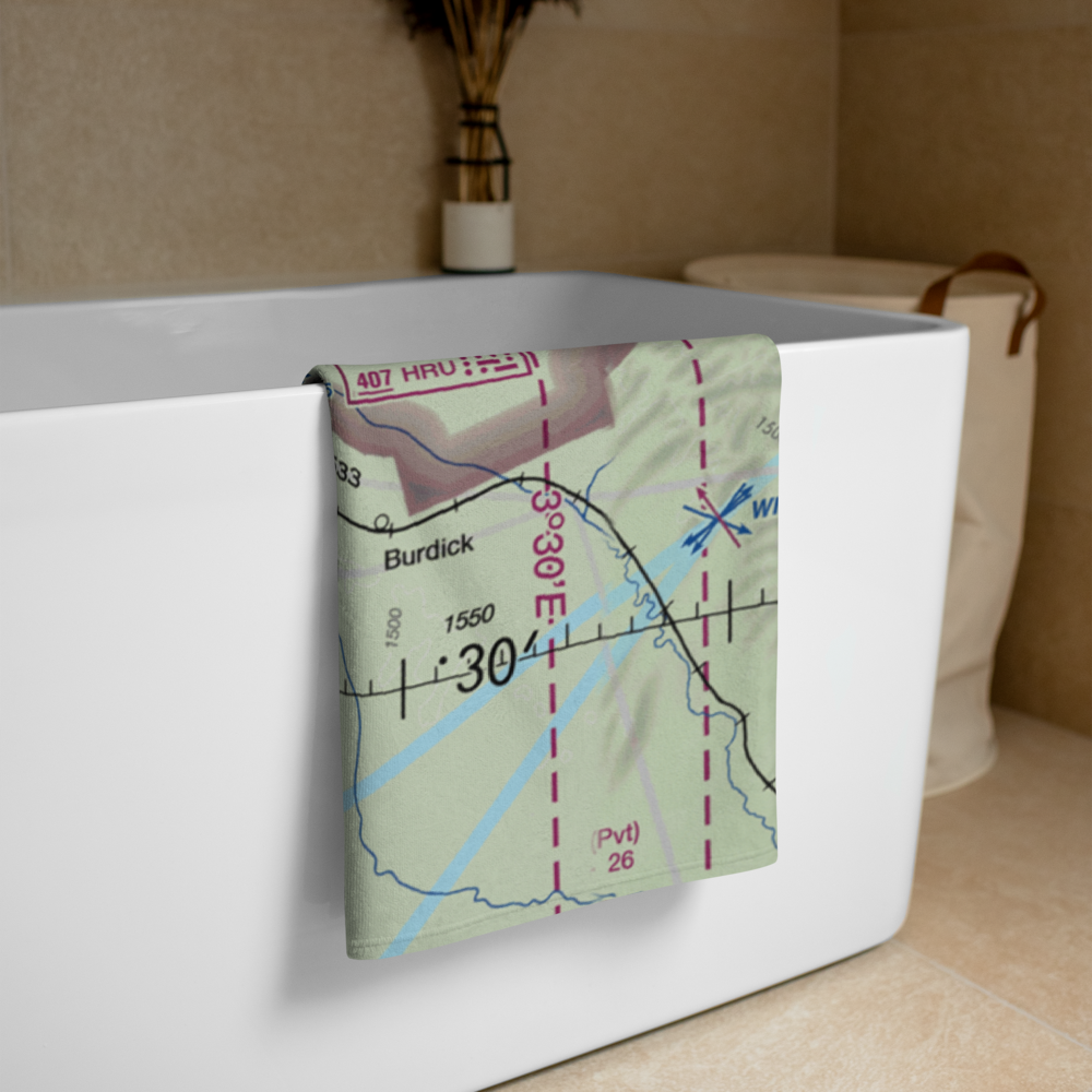 Flying N Ranch Airport (01KS) VFR Sectional Towel 