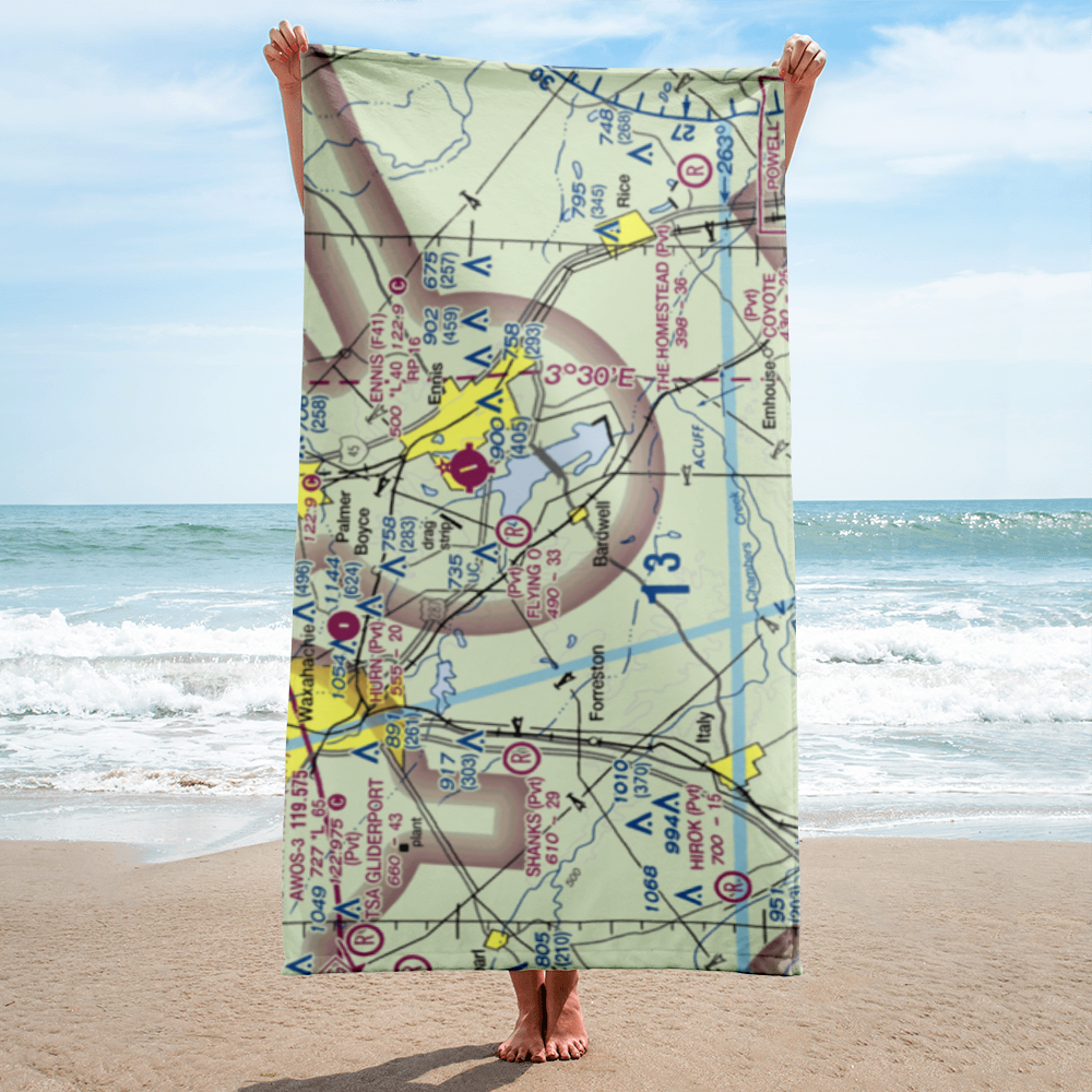 Flying O Airport (TX29) VFR Sectional Towel 